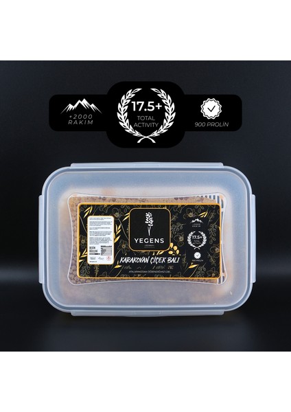 Karakovan Petek Balı | 800gr | TA17.5+ | 900 Prolin | Erzincan Doğal Çiçek Balı
