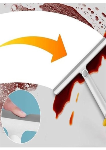 Çok amaçlı cam ve zemin temizleme fırçası, dayanıklı ve pratik kullanım, beyaz renkli set modelleri