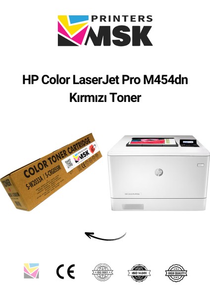 Hp Color Laserjet Pro M454DN Sarı Toner