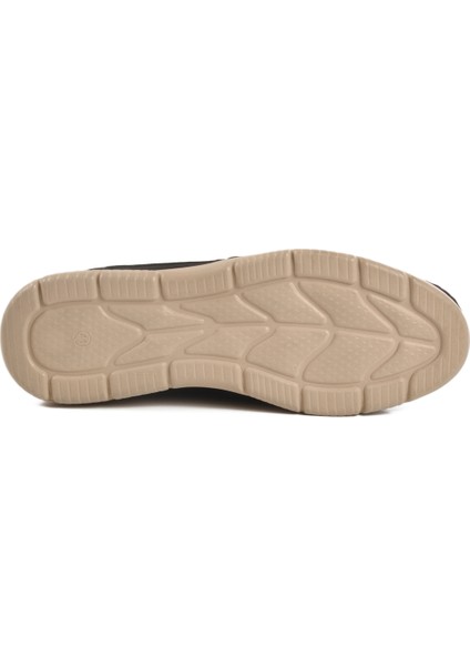 Siyah Nubuk Hakiki Deri Erkek Casual Ayakkabı 232061 M indirimleri