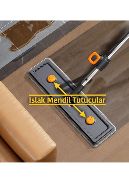 Katlanır paspas ve çekpas seti, hediye kova ve mop tutucu, antrasit renk fiyatları