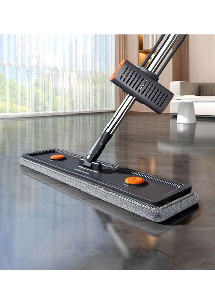 Katlanır paspas ve çekpas seti, hediye kova ve mop tutucu, antrasit renk indirimleri