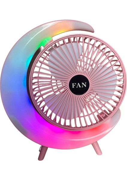 S24 Taşınabilir Masaüstü Pembe USB Fan