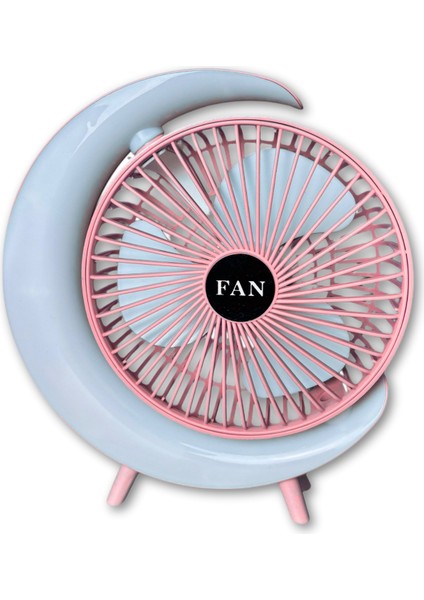 S24 Taşınabilir Masaüstü Pembe USB Fan