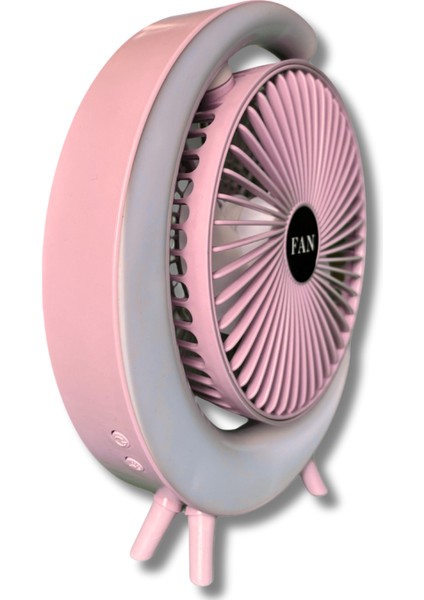 S24 Taşınabilir Masaüstü Pembe USB Fan