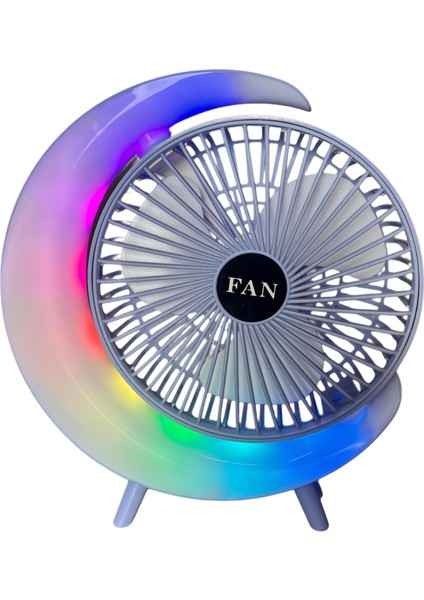 S24 Taşınabilir Masaüstü Mavi USB Fan