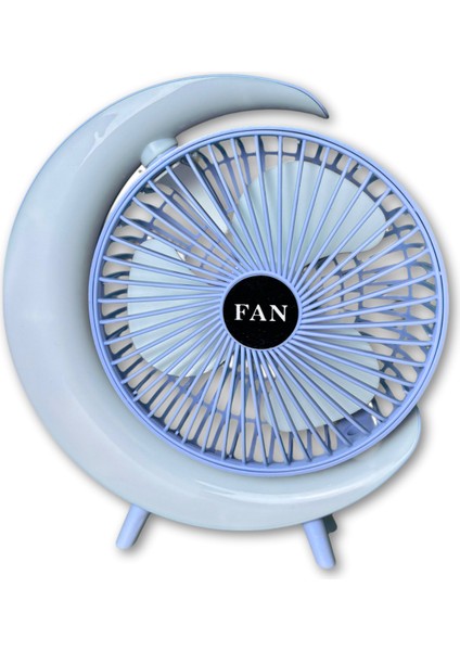 S24 Taşınabilir Masaüstü Mavi USB Fan