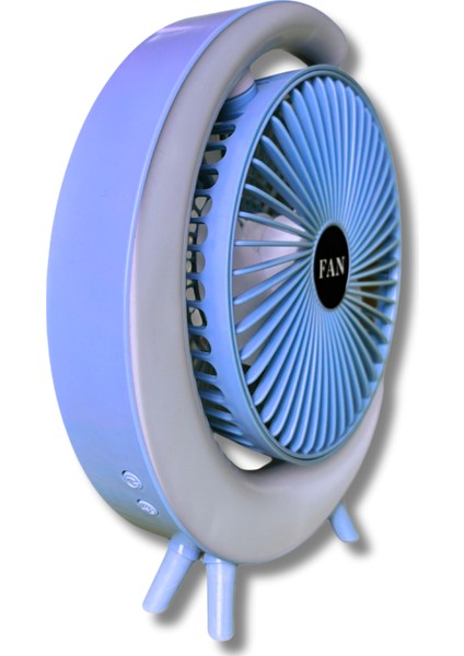 S24 Taşınabilir Masaüstü Mavi USB Fan