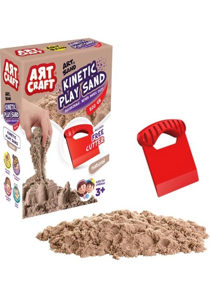 03685 Aksesuarlı Naturel Kinetik Oyun Kumu 500 gr