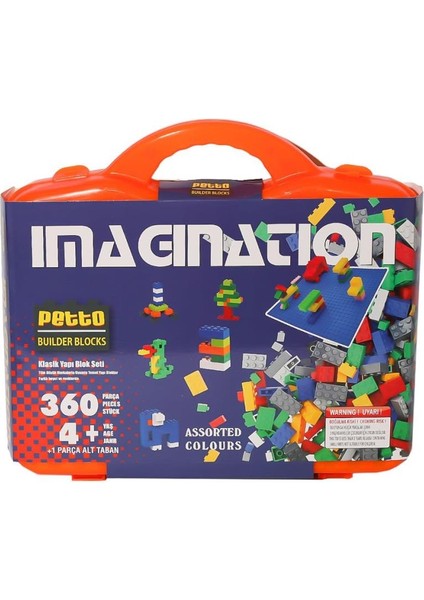 PBB360-1 Çantalı Petto Blok Seti 360 Parça-Gepettoys