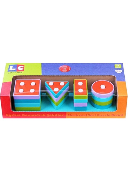 ​​​​​​​lc Ahşap Geometrik Şekiller Bul-Tak