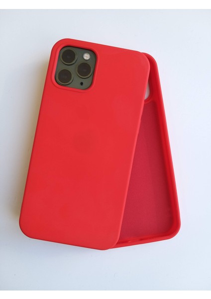 İphone 12/ 12 Pro İle Uyumlu LOGOSUZ Lansman İçi Kadife Esnek Silikon Kılıf
