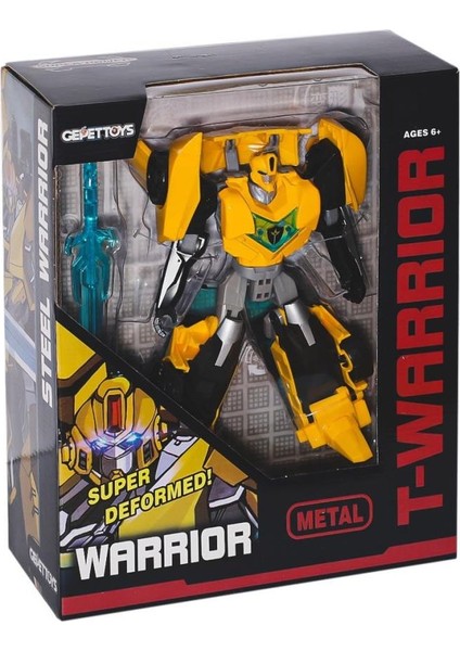 LJ1651 Metal Gövdeli Dönüşebilen Robot -Gepettoys