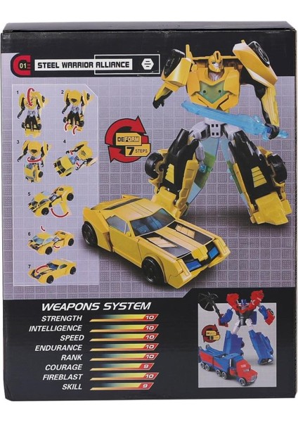 LJ1651 Metal Gövdeli Dönüşebilen Robot -Gepettoys fiyatları
