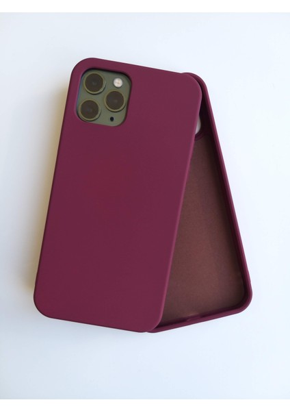 İphone 12/ 12 Pro İle Uyumlu LOGOSUZ Lansman İçi Kadife Esnek Silikon Kılıf