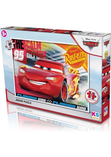 CR709 Cars 50 Parça Çocuk Puzzle -Ks Puzzle