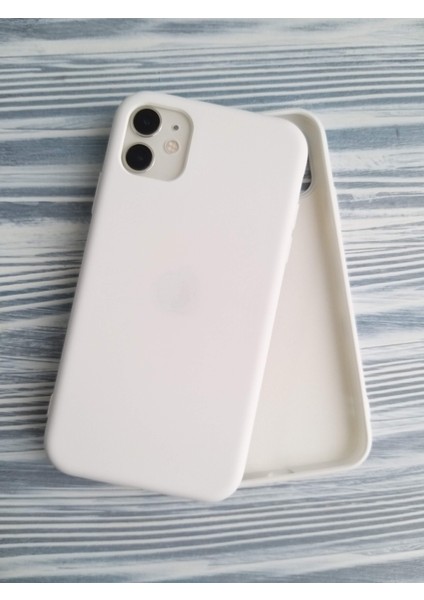 İphone 11 İle Uyumlu Logosuz Lansman İçi Kadife Esnek Silikon Kılıf