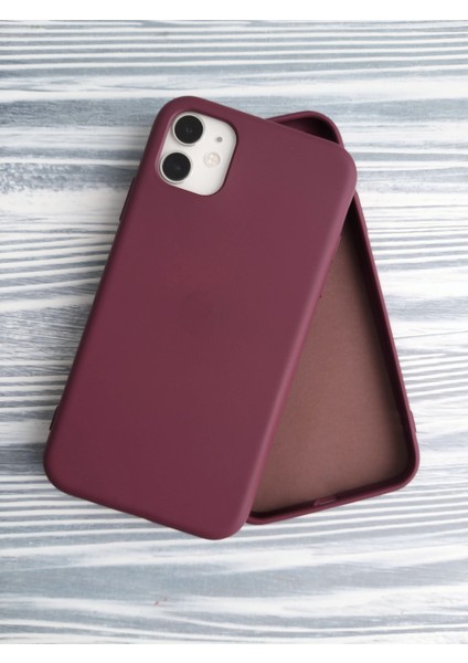 İphone 11 İle Uyumlu Lansman İçi Kadife Esnek Silikon Kılıf