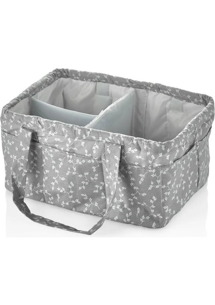 Katlamalı Anne & Bebek Organizer 795 Gri Çiçek