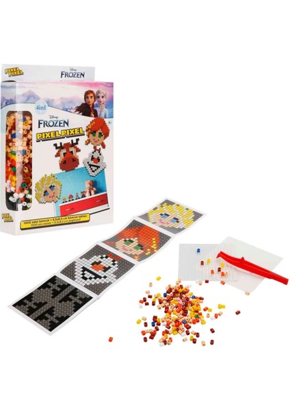 4in1 Disney Frozen Pixel Pixel Boncuk Aktivite ve Oyuncak Seti