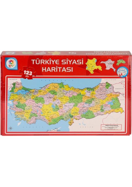 LSH002 Siyasi Harita Puzzle -Laçokids