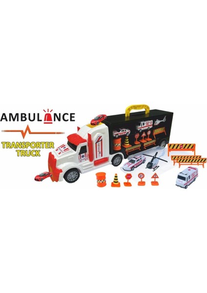 ERN-877 Çantalı Ambulans Taşıyıcı Tır Seti - Eren Oyuncak fiyatları