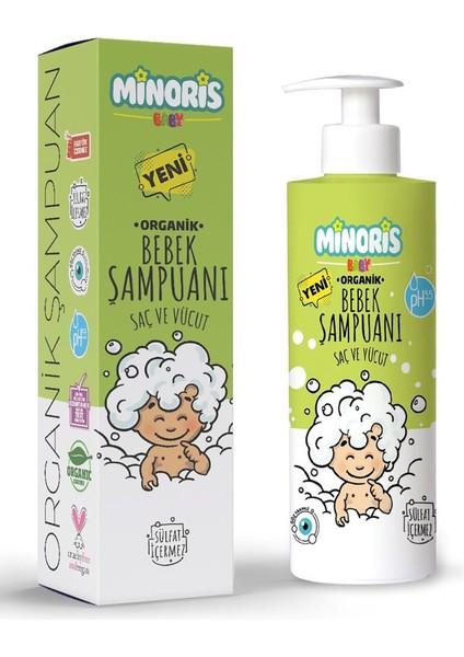 Baby Organik Bebek Saç ve Vücut Şampuanı 400ML