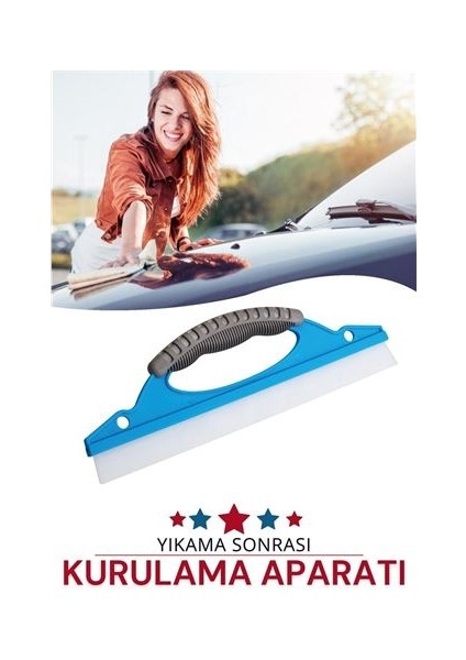 Oto Yıkama Sonrası Çekerek Kurulama Aparatı