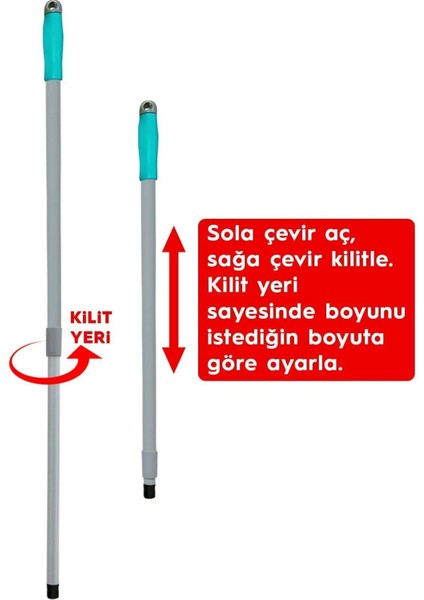 360° Başlıklı Mikrofiber Mop – Sıkıştırmalı Paspas Temizlik Seti, Yüzey Temizlik Ve Havlu Uyumlu