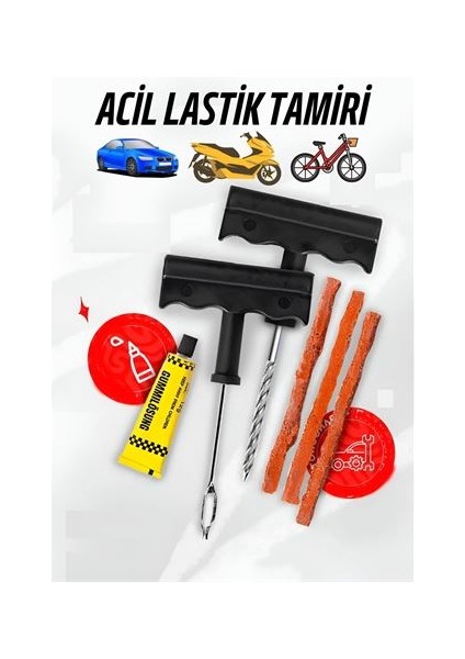 Lastik Tamir Kiti Oto Bisiklet Motosiklet Lastik Tamir Seti