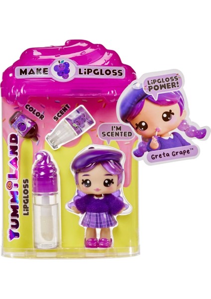 Yummiland Greta Grape Bebeği ve Dudak Parlatıcısı modelleri