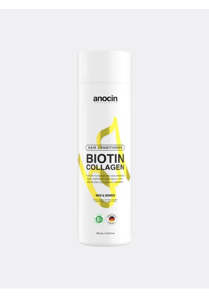 Bitkisel Sülfatsız Tuzsuz Biotin - Collagen Saç Kremi 250 ml