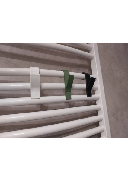 Havlupan Aksısı 3 Adet Beyaz Renk Banyo Askısı