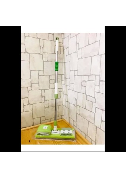 Teleskopik mikrofiber paspas, çok amaçlı ve pratik temizlik aracı, beyaz renk