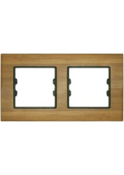 WOG202-71 Asfir Ahşap Bambu Ikili Çerçeve (Mekanizma Hariç)