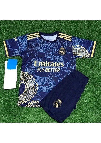Dayıbalı Rm 2023/24 Sezonu Ejderha Desenli Cristiano Ronaldo Çocuk Forması 3'lü Set fiyatları