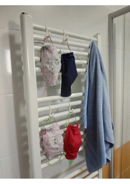 5 Adet Havlupan Uyumu ile Kolay Montajlı Banyo Askısı