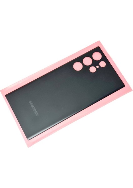 Samsung Galaxy S22 Ulta Arka Pil Batarya Kapağı (Cam)