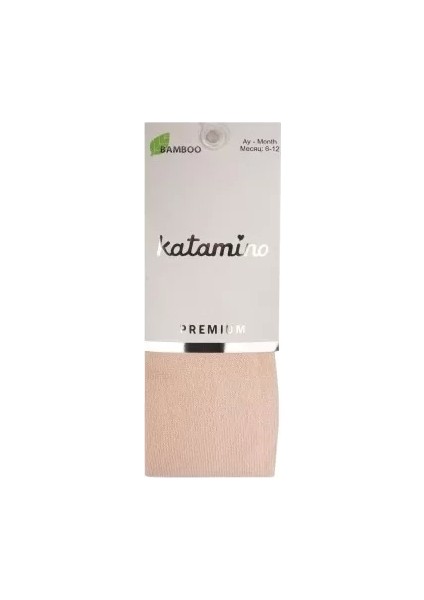 Bebek Bambu Külotlu Çorap Pudra