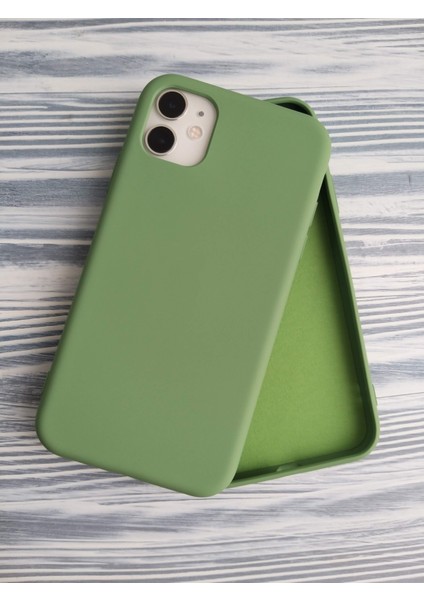 İphone 11 İle Uyumlu Lansman İçi Kadife Esnek Silikon Kılıf