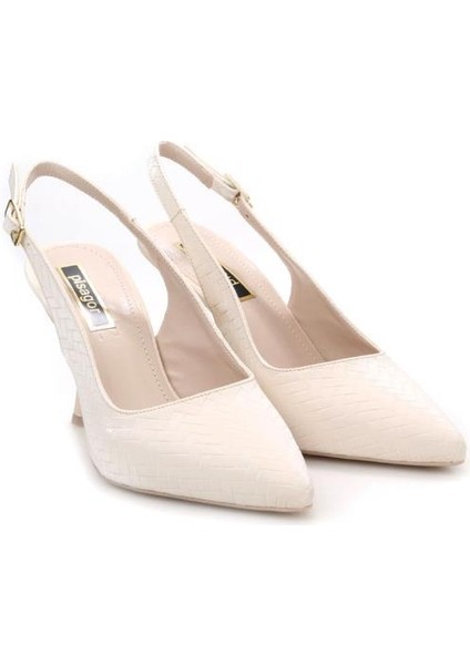 PS-32650 8,5 cm Topuklu Kadın Arkası Açık Stiletto Ayakkabı fiyatları