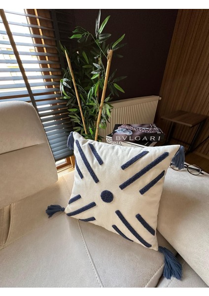 Premium | Punch Işlemeli 4’lü Kırlent Takımı – 40X40 cm | Polyester Kılıf + %100 Pamuk Iç Dolgu fırsatları