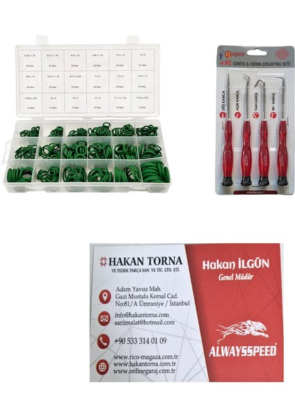-Rico-O-Ring Seti Kauçuk Conta Seti Conta Çıkarma