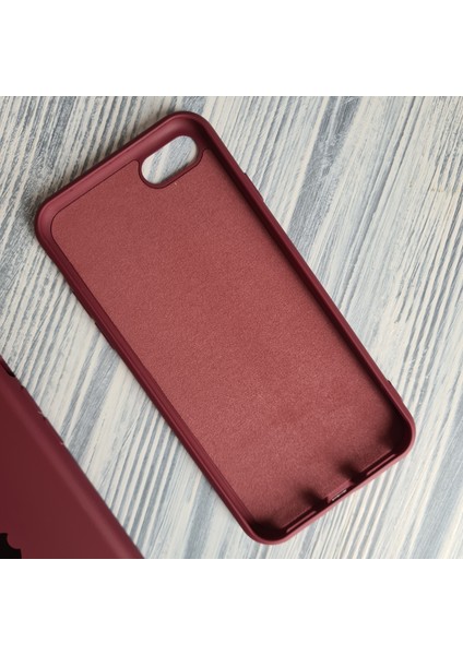 Apple iPhone Se ve Apple iPhone 7 / 8 Uyumlu Lansman Içi Kadife Silikon Kılıf