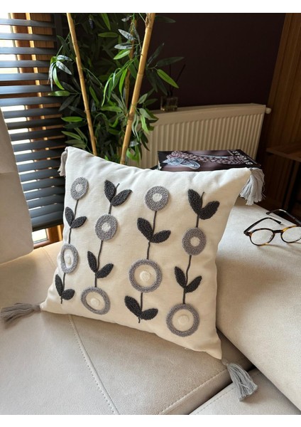 Premium | Punch Işlemeli 4’lü Kırlent Takımı – 40X40 cm | Polyester Kılıf + %100 Pamuk Iç Dolgu fiyatları