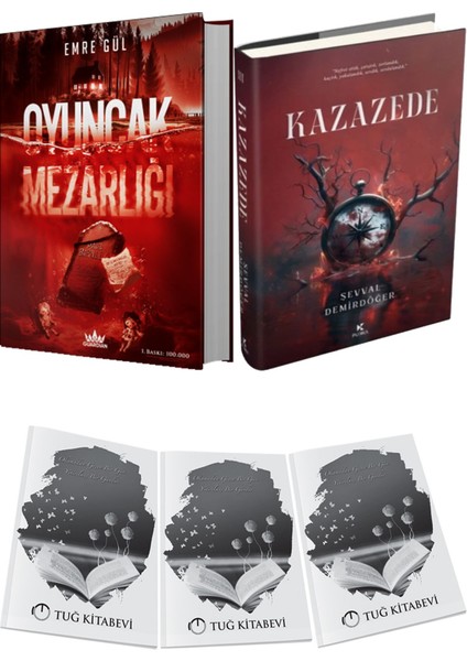 Kazazede 3 Ciltli ve Guardian Oyuncak Mezarlığı Ciltli Emre Gül 2li Set + Hediyeli