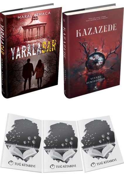 Kazazede 3 Ciltli ve Ephesus Yayınları Yaralasar 4 Ciltli Maral Atmaca 2li Set + Hediyeli
