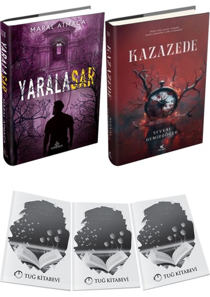 Kazazede 3 Ciltli ve Ephesus Yayınları Yaralasar 3 Ciltli Maral Atmaca 2li Set + Hediyeli