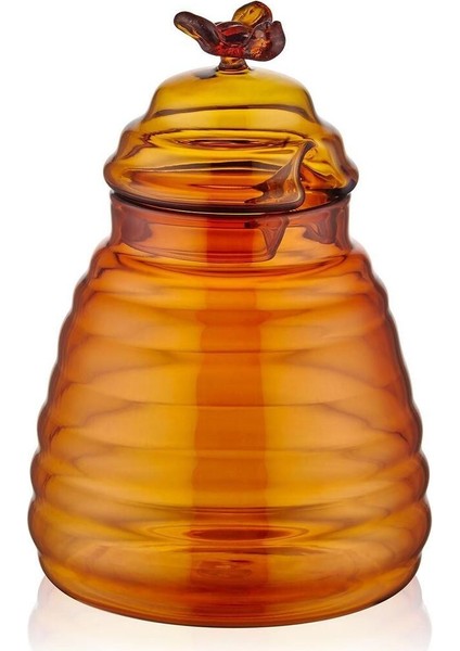 Şık ve kullanışlı cam bal kavanozu, 13 cm, 101-199 ml, 1 parça modelleri