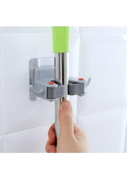 Duvar Askılığı, Paspas ve Süpürge Tutucu, Çok Amaçlı, Dayanıklı, Pratik Kullanım
